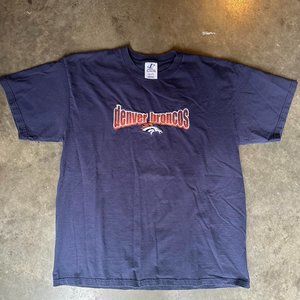 Vintage Fully Embroidered Denver Broncos Shirt